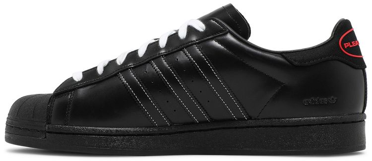 Pleasures x adidas Superstar Black