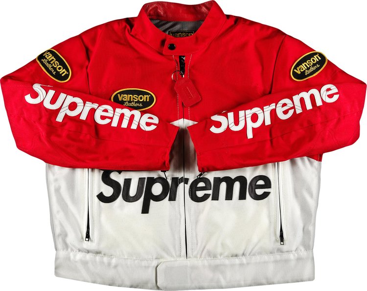 Supreme x Vanson Leathers Cordura Jacket Red