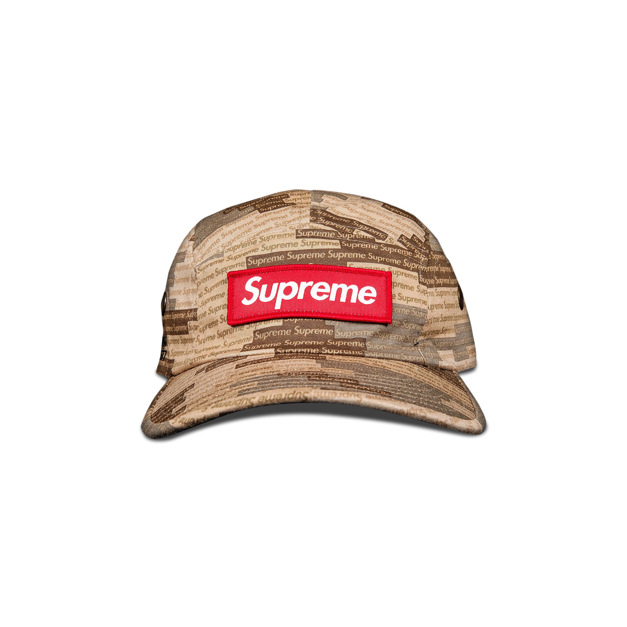 Buy Supreme Military Camp Cap 'Tan Camo' - SS21H39 TAN CAMO | GOAT