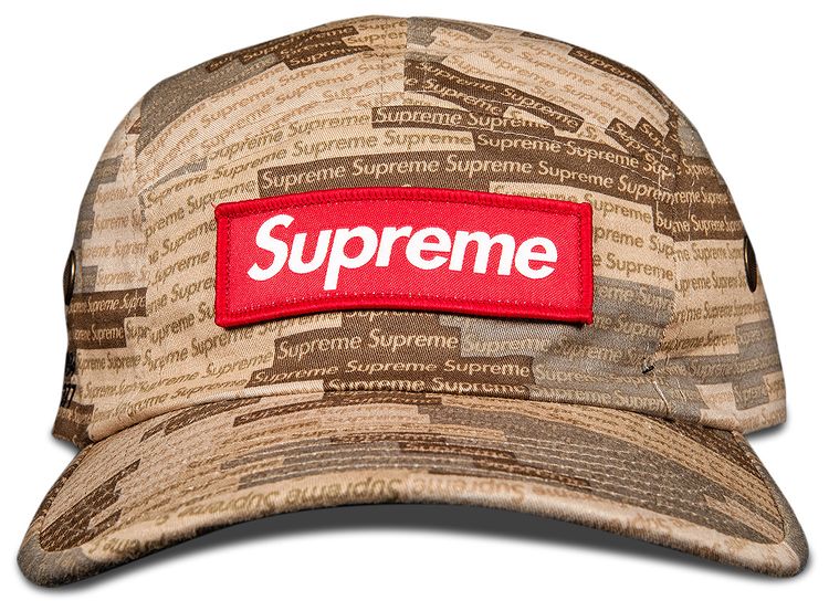 Supreme Military Camp Cap Tan Camo