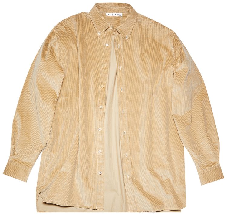 Acne Studios Corduroy Shirt Clay Beige