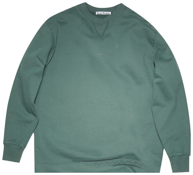 Acne Studios Logo Sweatshirt Pine Green