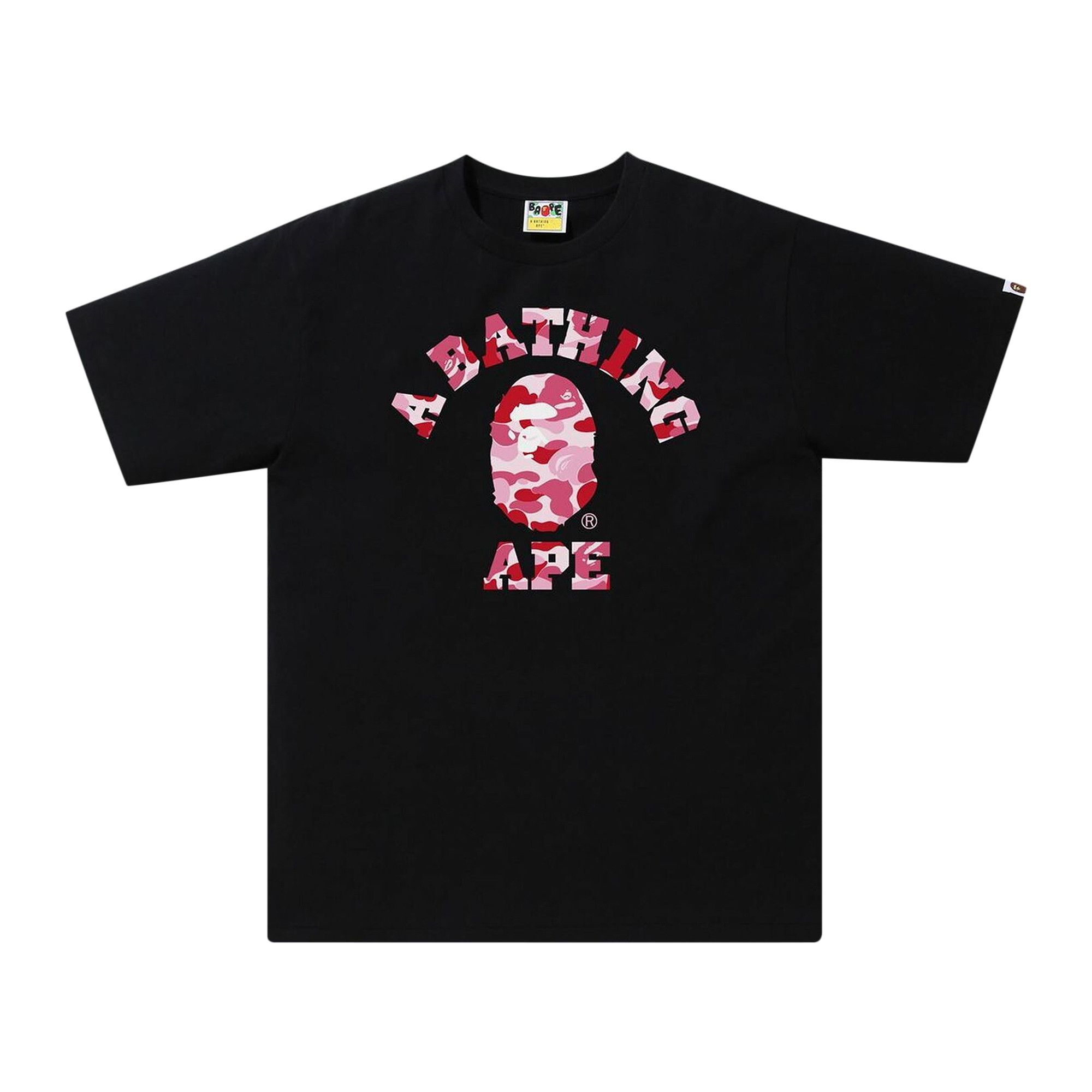 Buy BAPE ABC Camo College Tee Black Pink 1H30 110 006 BLACK PINK GOAT CA