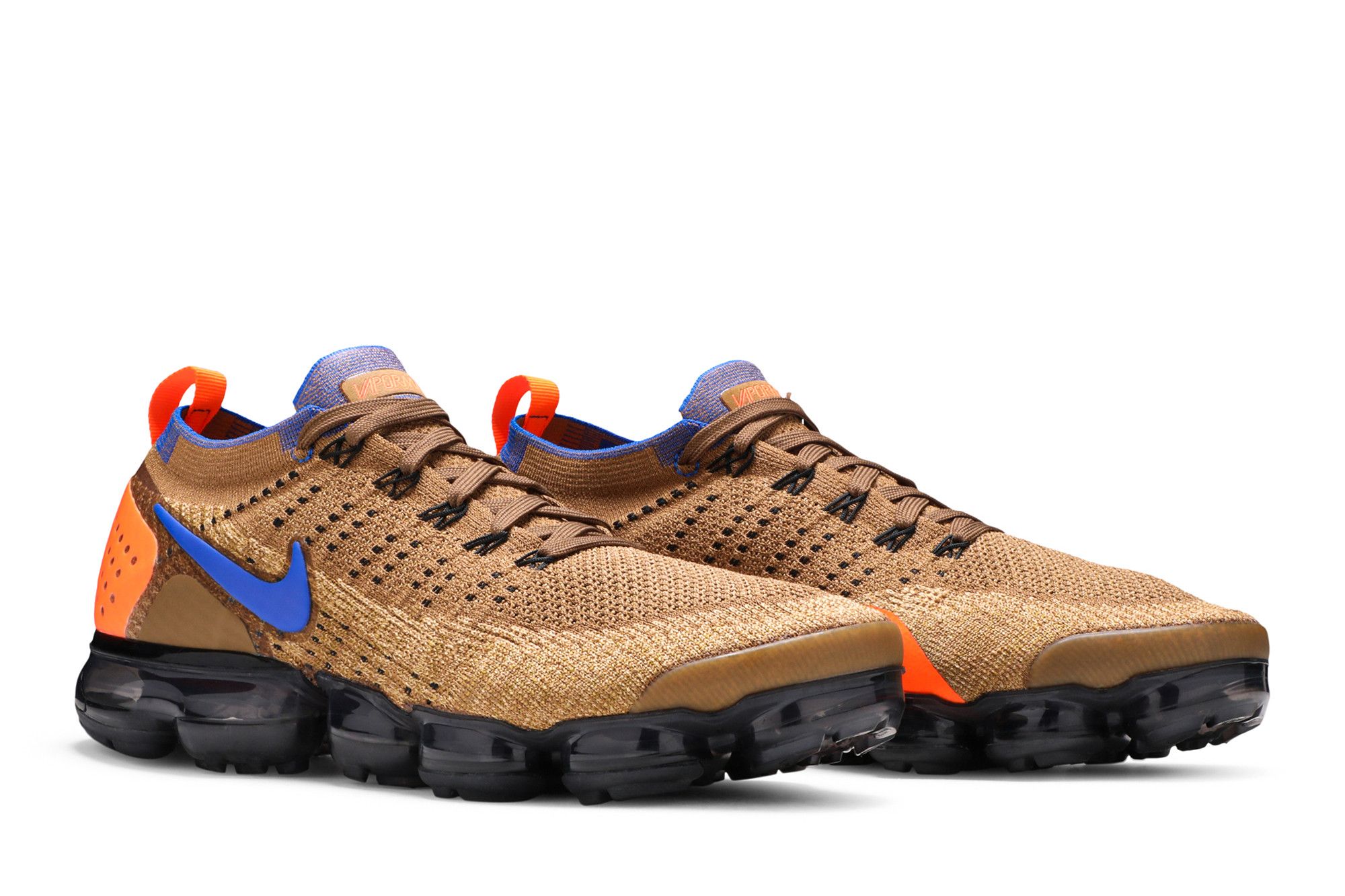 Nike air vapormax flyknit 2 golden beige racer blue top