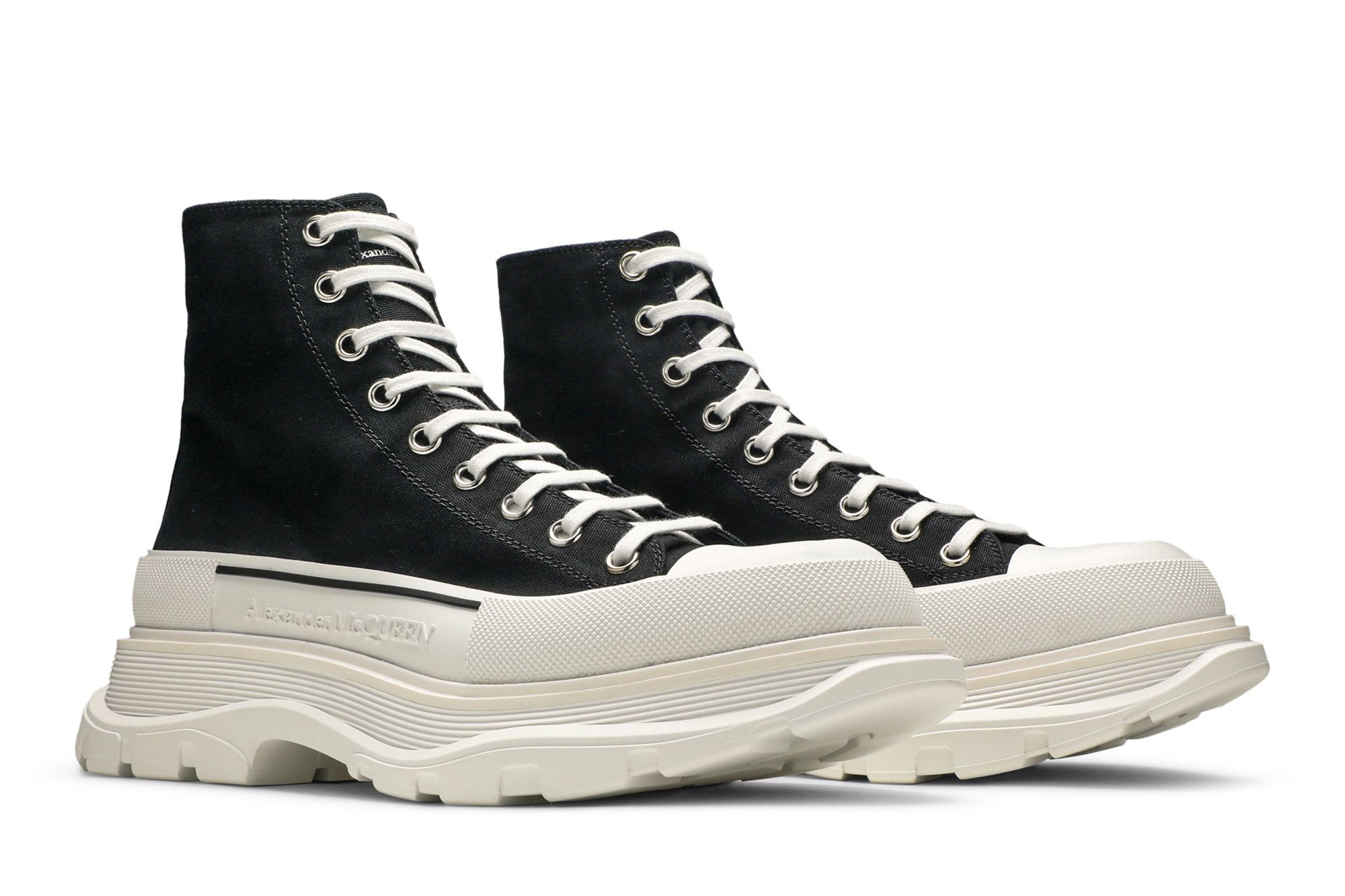 スニーカー Alexander McQueen Tread Slick Boot Black White Buy Alexander McQueen Tread Slick Boots 'Black White