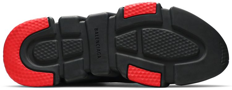 Balenciaga Speed Sneaker Clearsole   Black Red
