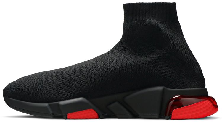 Balenciaga Speed Sneaker Clearsole   Black Red