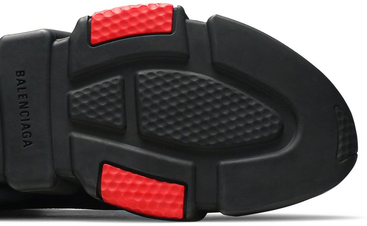 Balenciaga Speed Sneaker Clearsole   Black Red