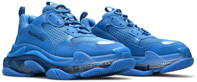 Balenciaga Triple S Sneaker Clear Sole   Deep Blue