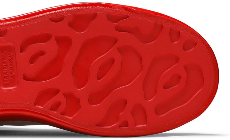 Alexander McQueen Oversized Sneaker Paint Dipped   White Lust Red