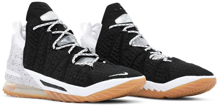 Nike LeBron 18 Black White Gum