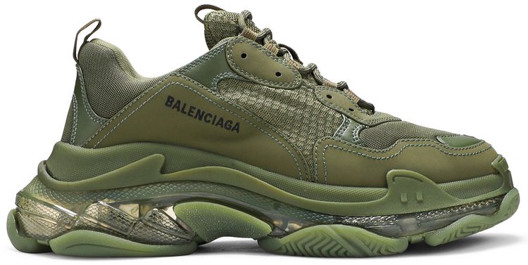 Balenciaga Triple S Sneaker Clear Sole   Green