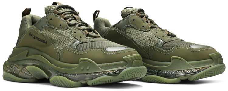 Balenciaga Triple S Sneaker Clear Sole   Green