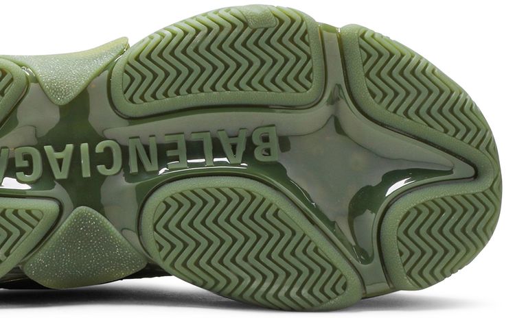 Balenciaga Triple S Sneaker Clear Sole   Green