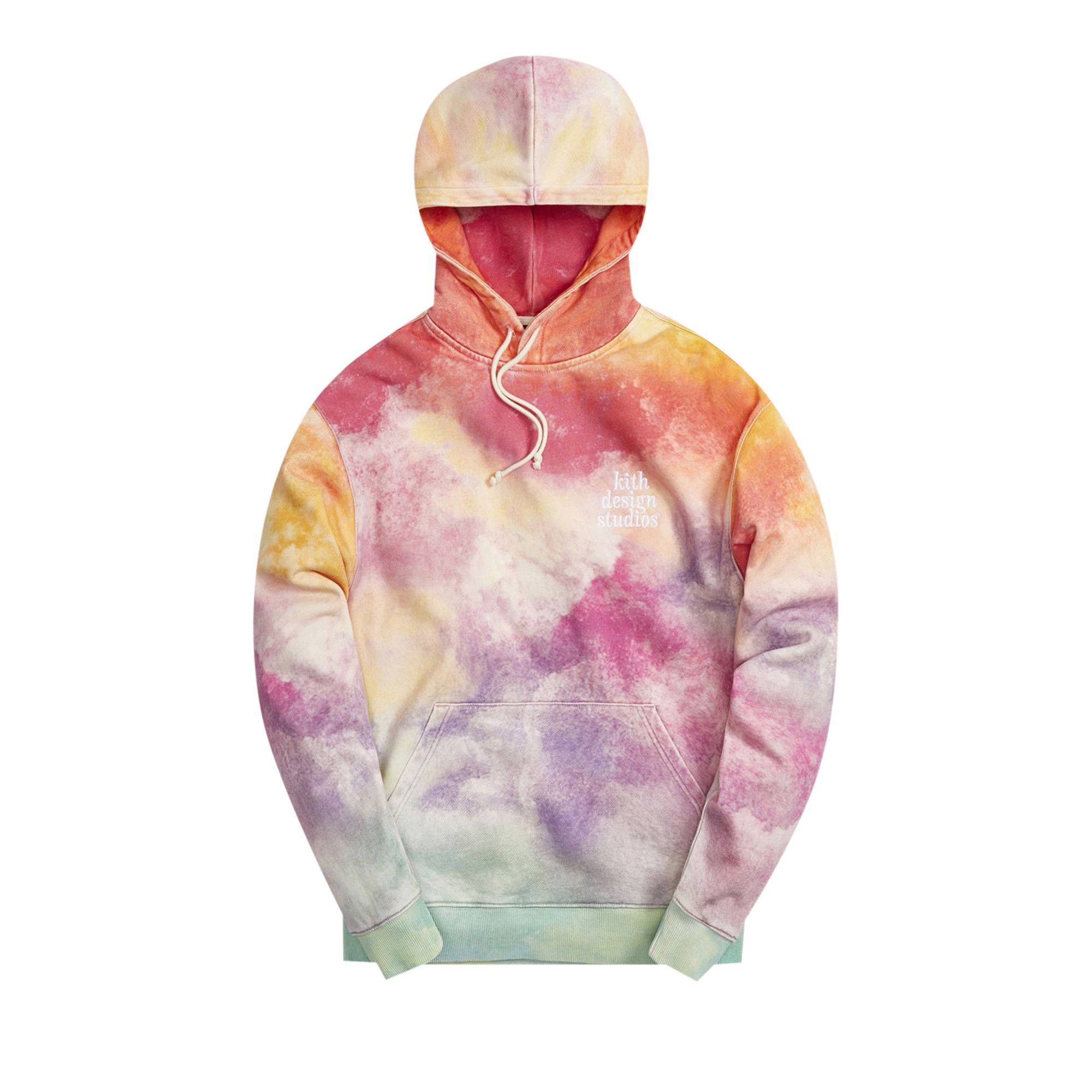 Buy Kith Tie Dye Williams III Hoodie 'Pink/Green' - KH2636 106 | GOAT
