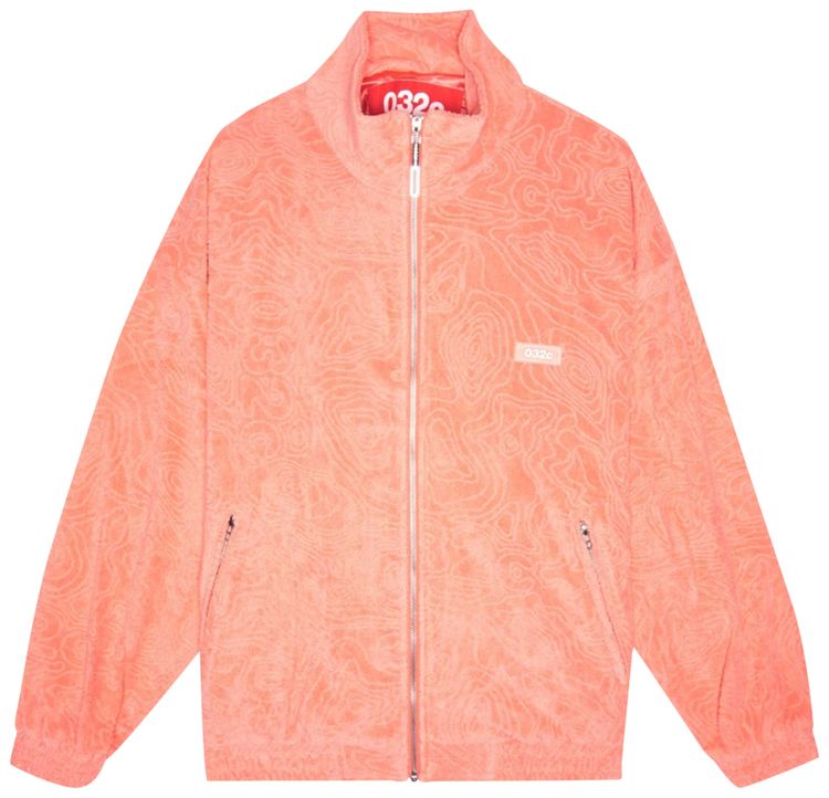 032C Topos Shaved Terry Jacket Ex Neon Coral