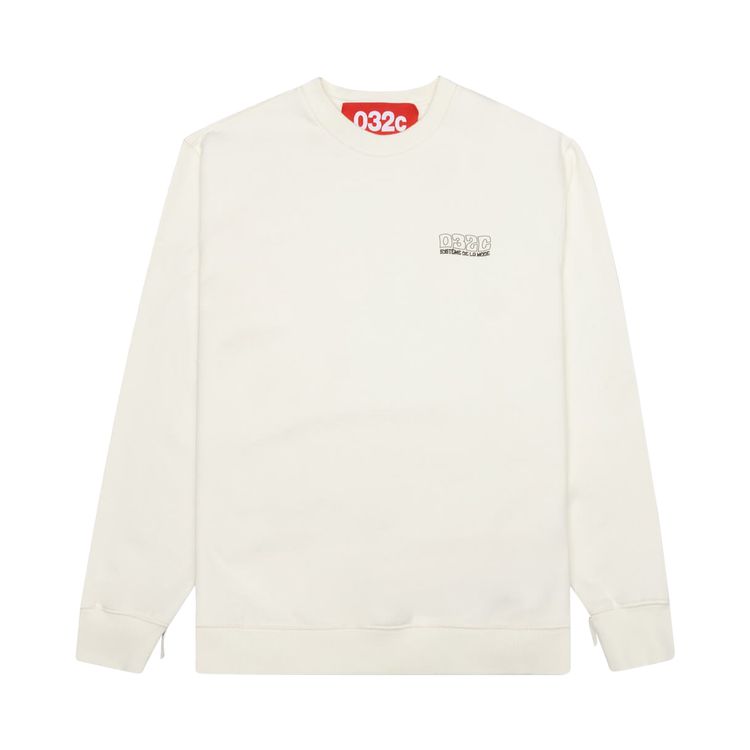 032C Glow In The Dark Crewneck Natural White