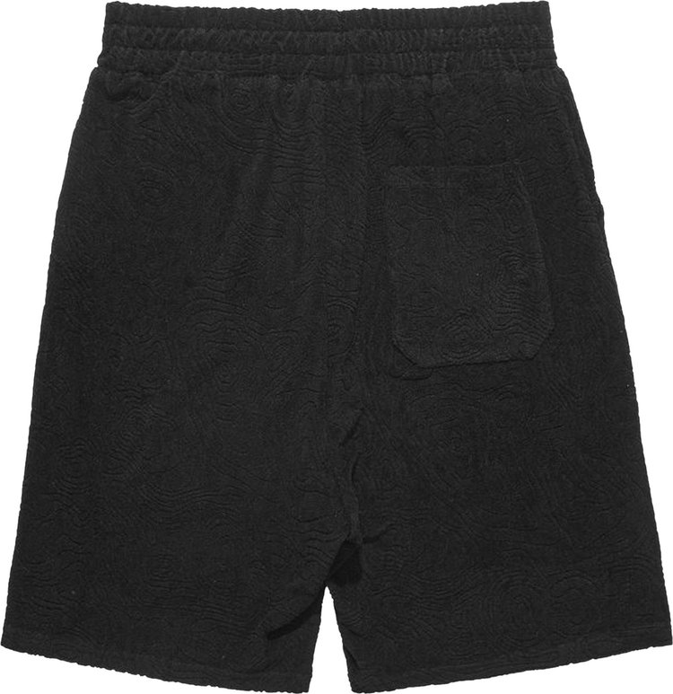 032C Topos Shaved Terry Shorts Black