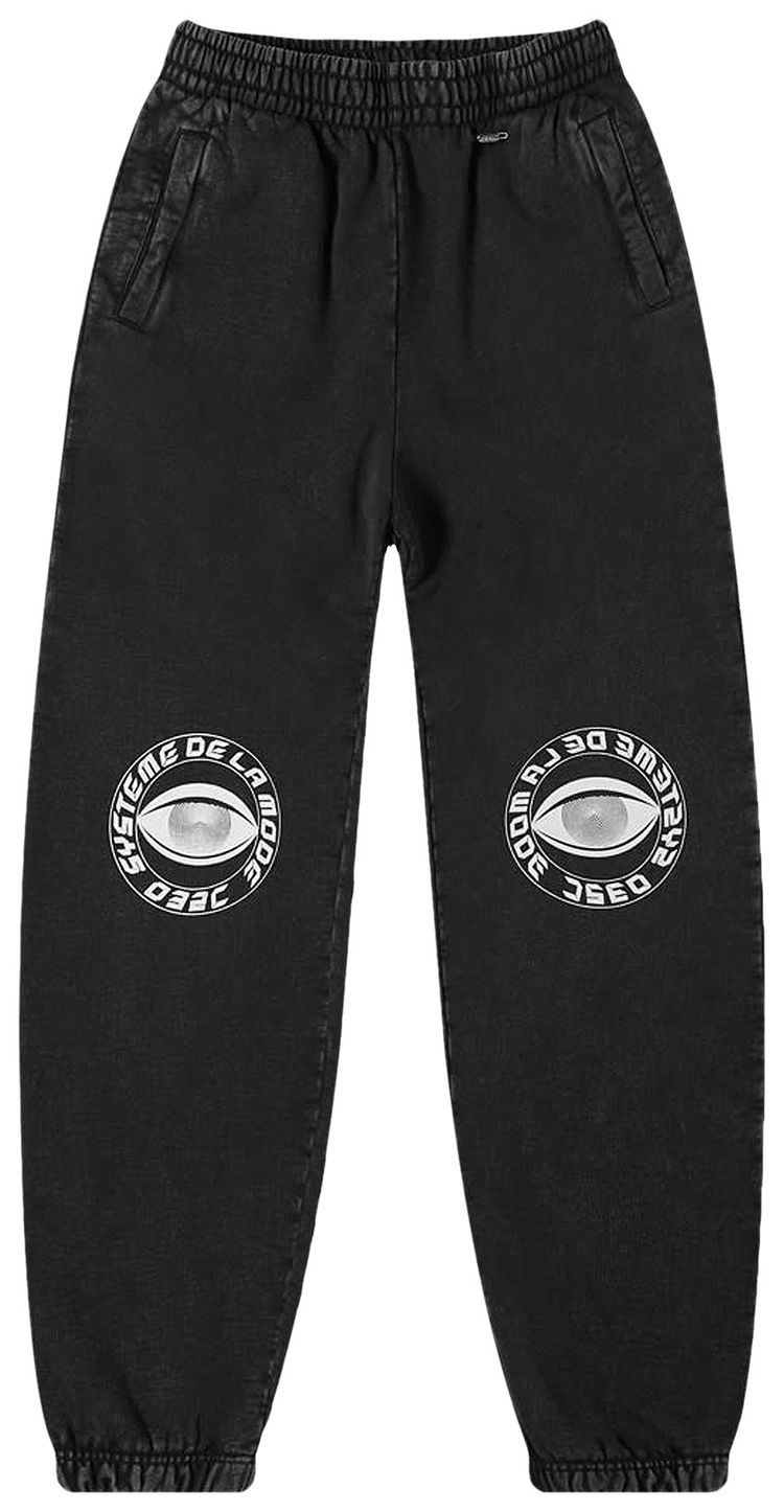 032C Hypnos Acid Washed Sweatpants Washed Out Black