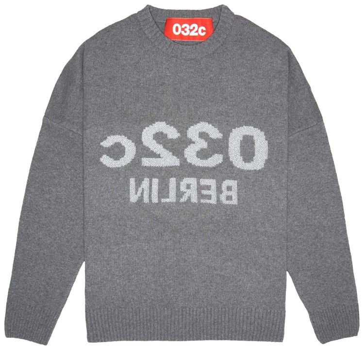 032C Selfie Knit Pullover Reflective Grey