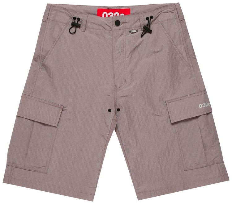 032C Nylon Cargo Shorts Heat Sensitive Grey PurpleLight Pink