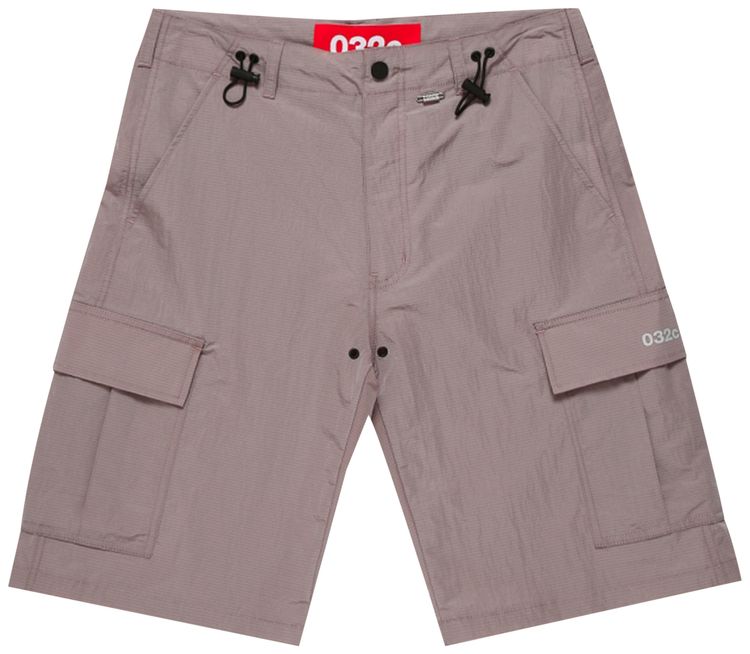 032C Nylon Cargo Shorts Heat Sensitive Grey PurpleLight Pink