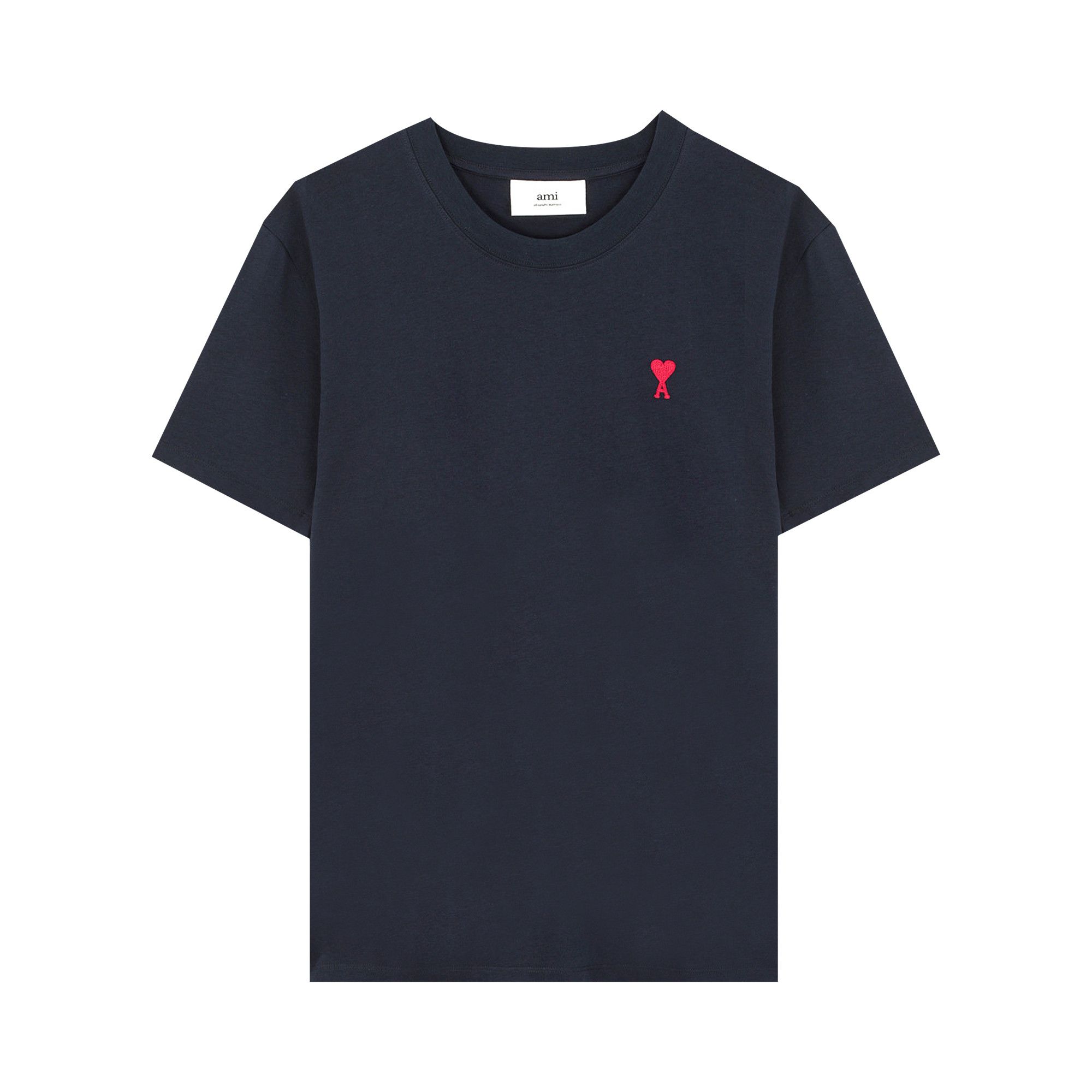 Buy Ami Logo T-Shirt 'Navy' - A21HJ108 723 410 | GOAT
