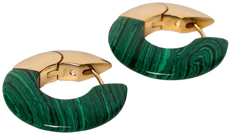 Bottega Veneta Two Tone Hoop Earrings Bottle