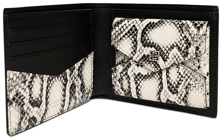 Givenchy 4CC Billfold Coin Wallet BlackWhite