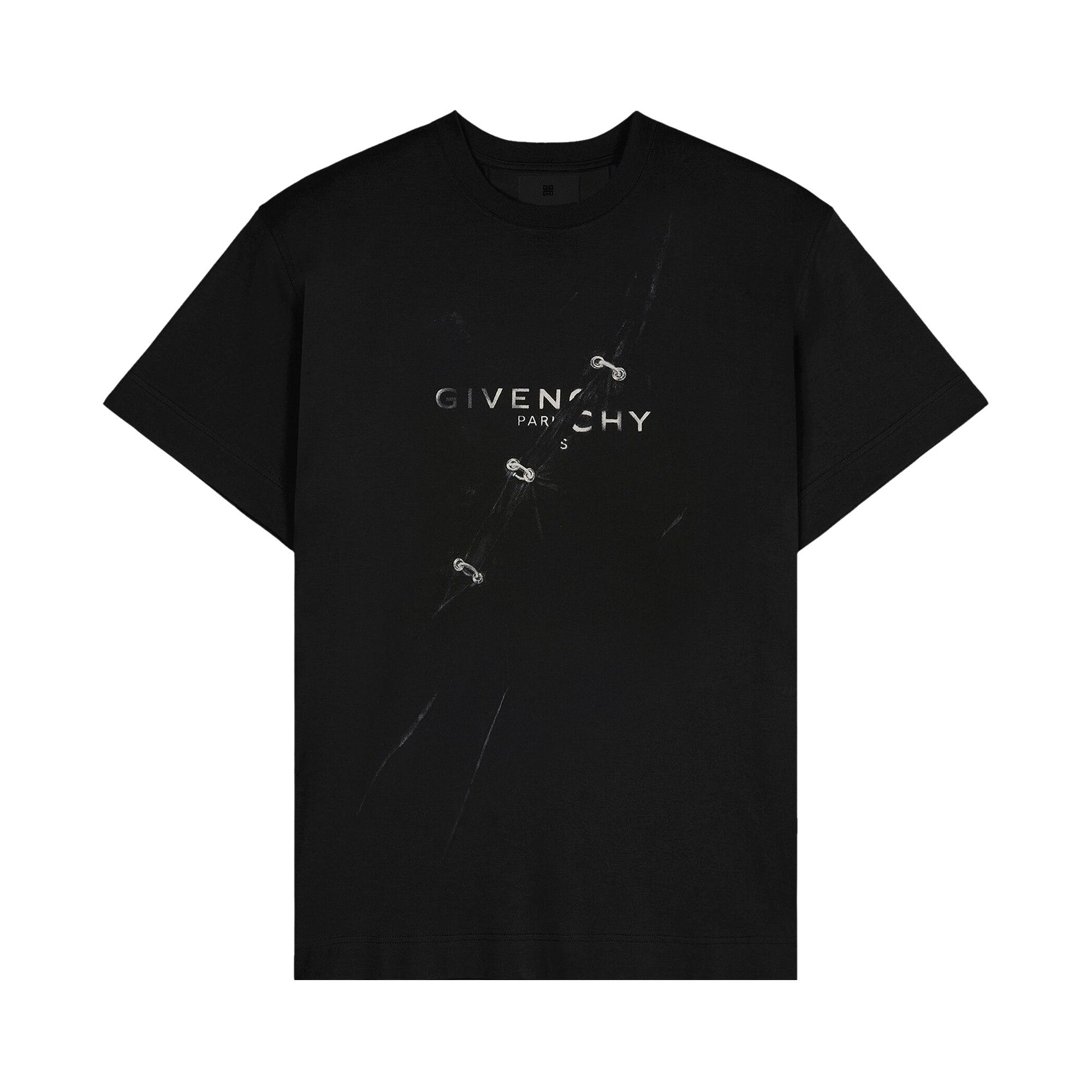 Buy Givenchy Trompe L il Effect Oversized T Shirt Black BM71333Y6B 001 GOAT