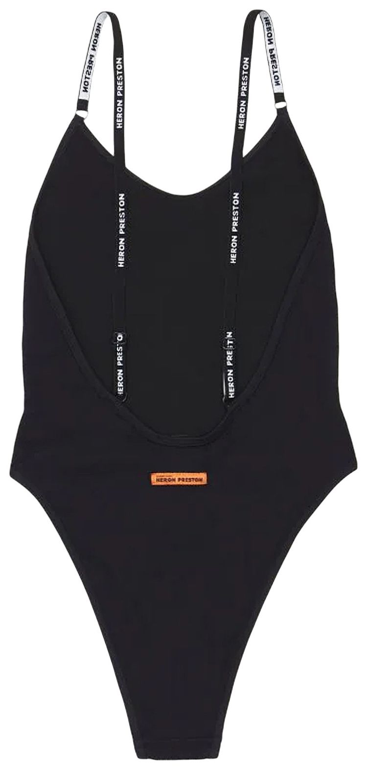 Heron Preston Logo Patch Swimsuit Black