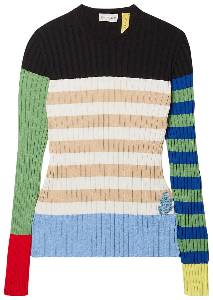 Moncler Genius x JW Anderson Striped Crewneck Sweater ColorblockMulticolor