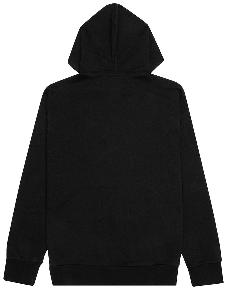 Palm Angels Malibu Sprayed Hoodie BlackFluo Yellow