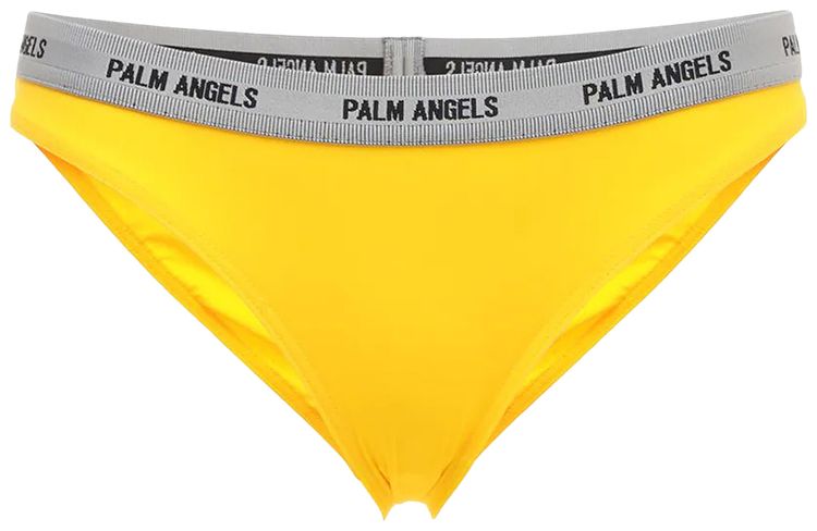 Palm Angels Logo Tape Bikini Brief YellowBlack