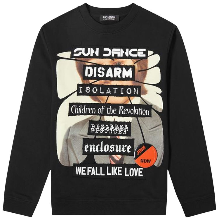 Raf Simons Sun Dance Crewneck Sweater Black