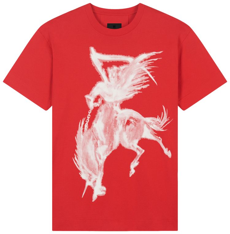 Givenchy Reaper Oversized T Shirt Red