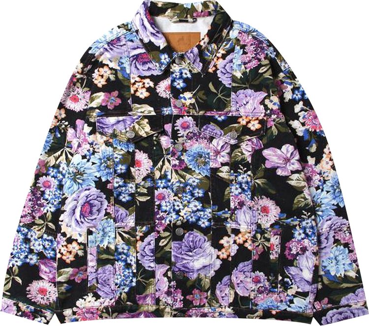 Martine Rose Oversized Denim Jacket Floral