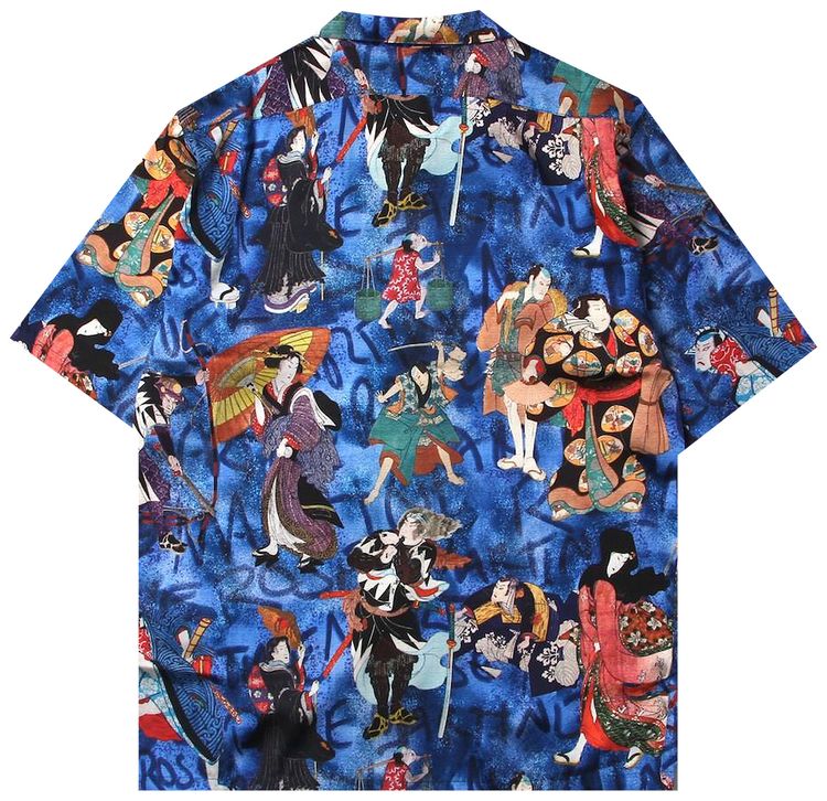 Martine Rose Hawaiian Shirt BlueRed