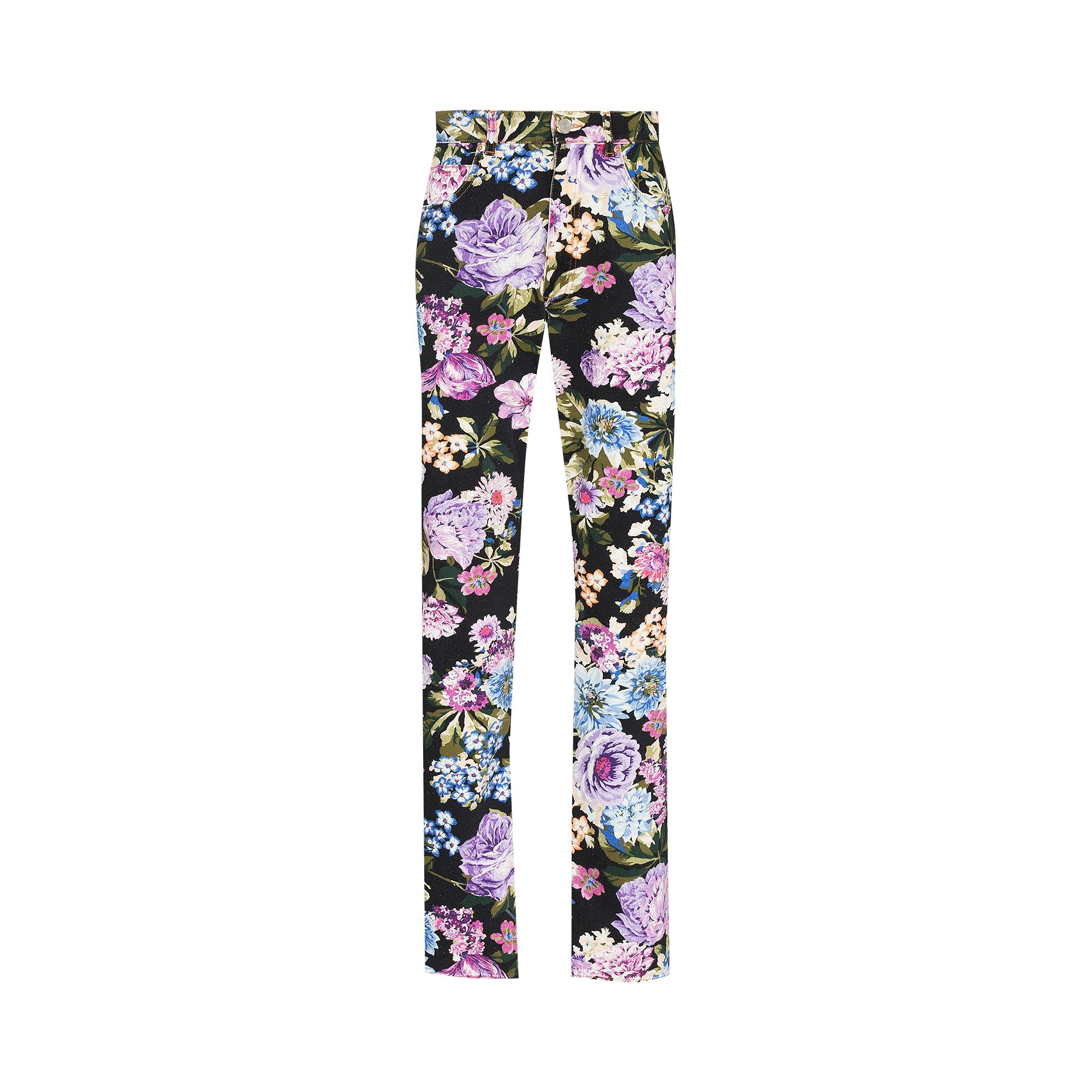 パンツ Martine rose floral denim ss21 Buy Martine Rose Straight Leg Denim 'Floral' - MR204F FLOR | GOAT