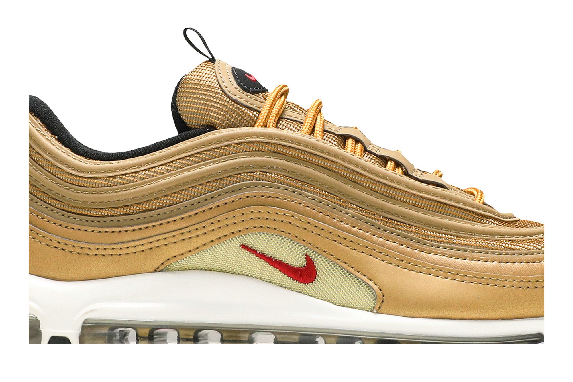 Size 5.5 Air Max 97 OG QS GS Metallic Gold