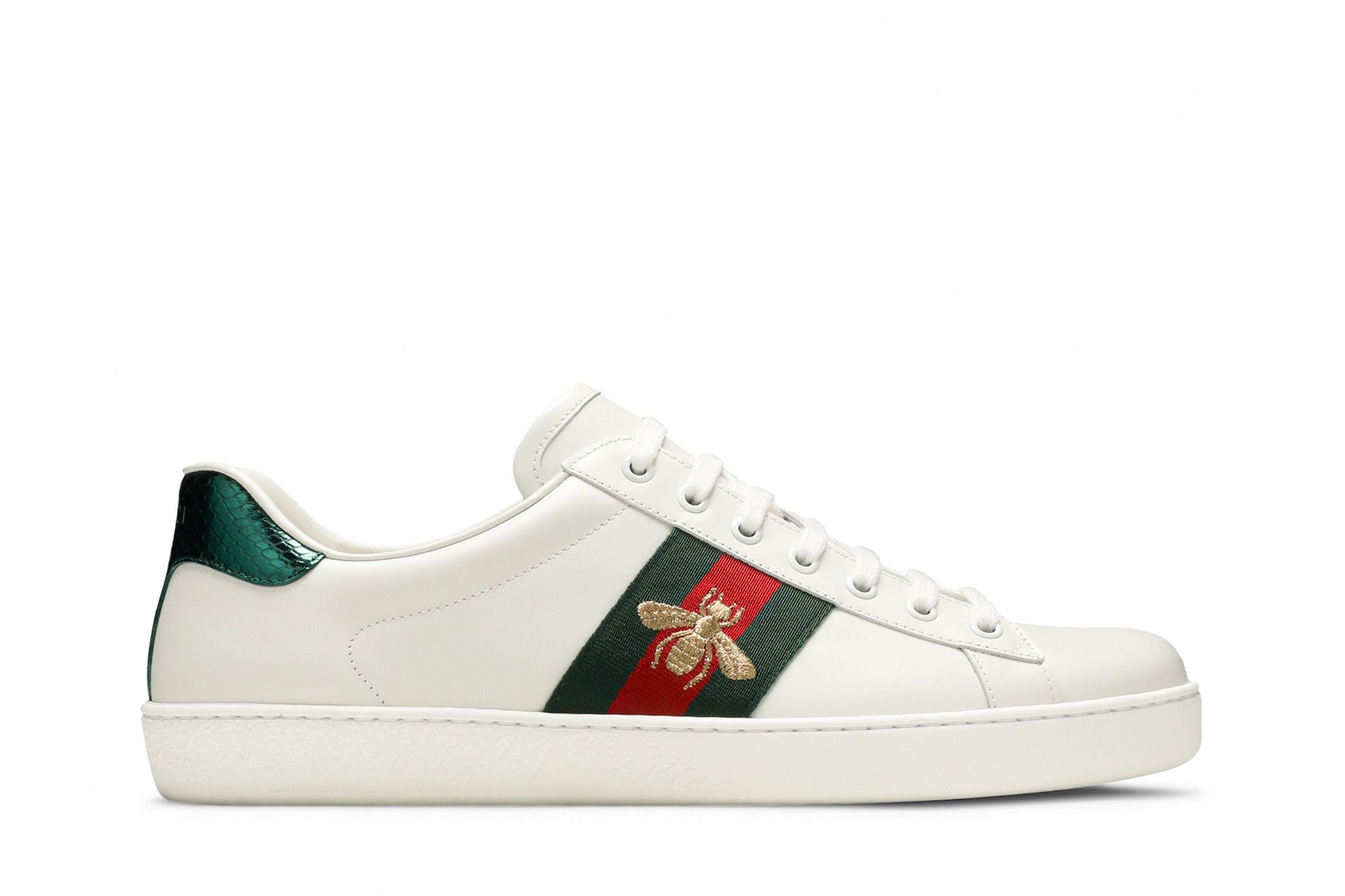Buy Gucci Ace Embroidered Bee 429446 02JP0 9064 GOAT CA