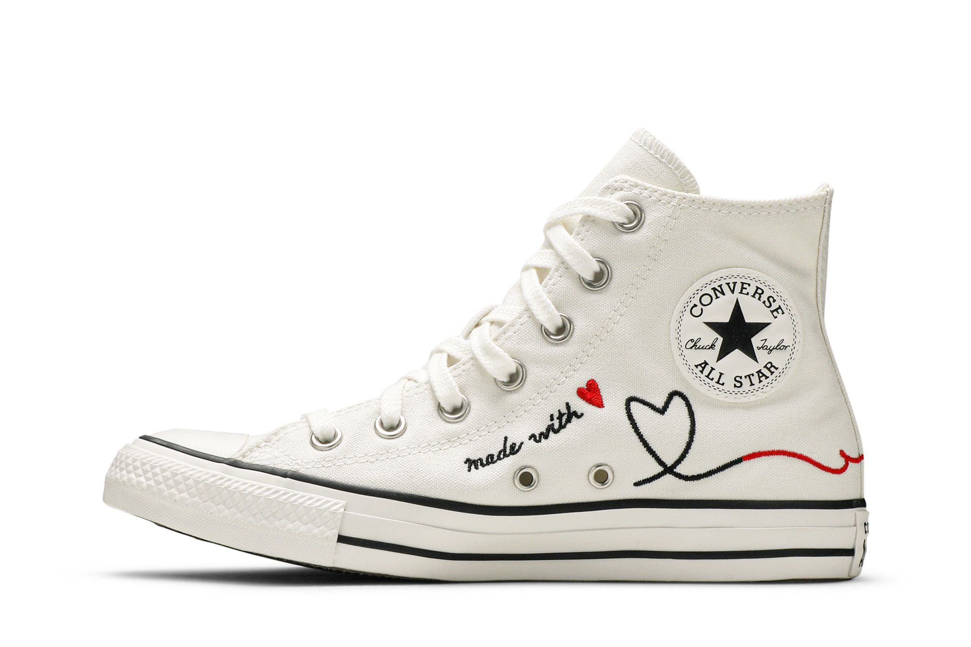 Buy Chuck Taylor All Star High Made with Love White 171159F GOAT UK