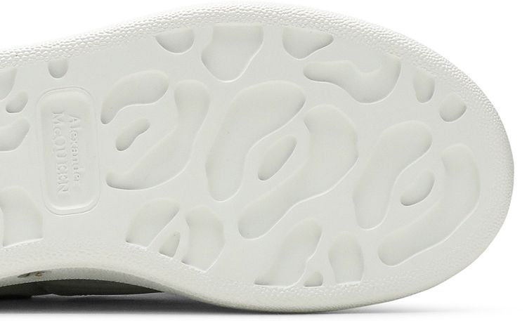 Alexander McQueen Oversized Grip Strap Sneaker Kids White Black