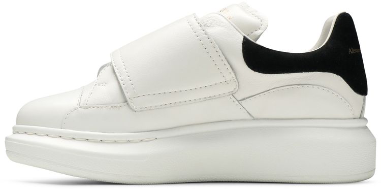 Alexander McQueen Oversized Grip Strap Sneaker Kids White Black