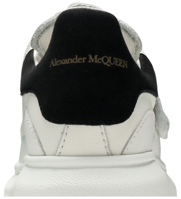 Alexander McQueen Oversized Grip Strap Sneaker Kids White Black