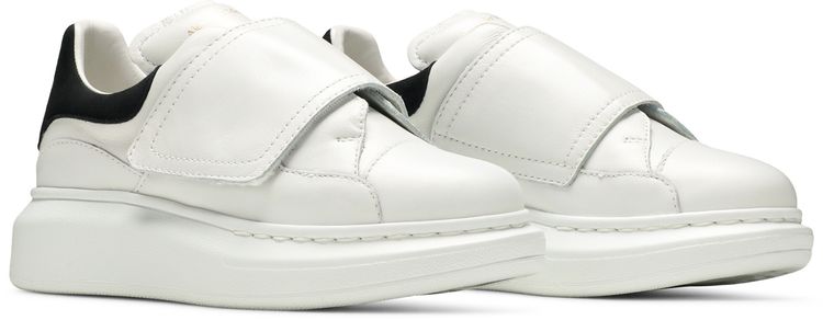 Alexander McQueen Oversized Grip Strap Sneaker Kids White Black
