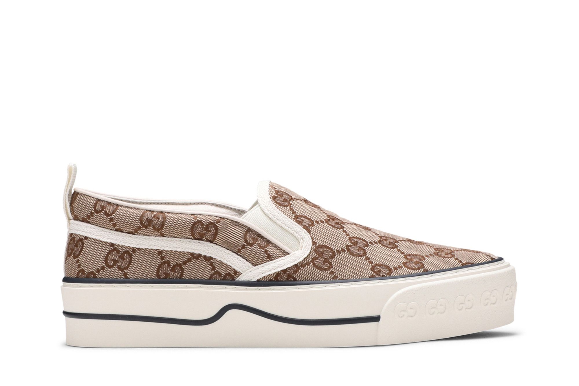 Buy Gucci Wmns Tennis 1977 Slip On Beige Ebony 624733 2HK40 9762 GOAT AU