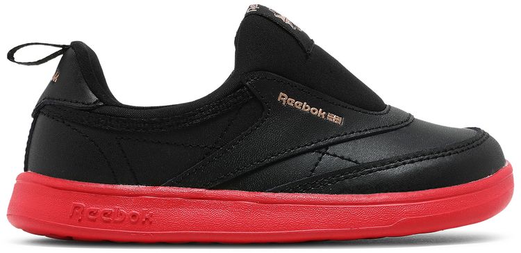 Reebok Cardi B x Club C Slip On 3 Toddler Black Vector Red
