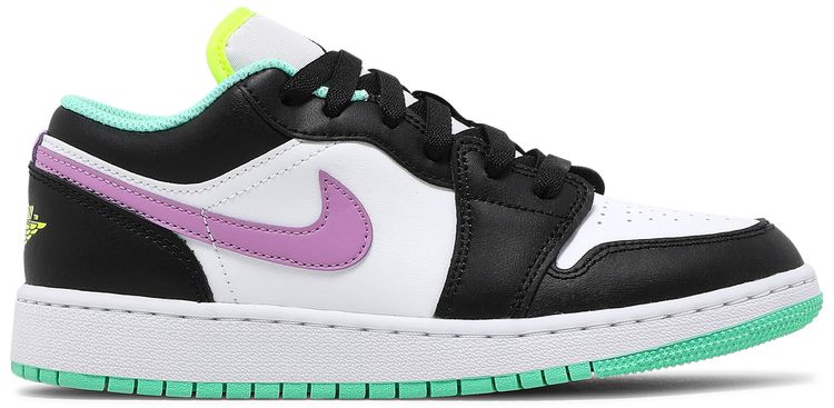Air Jordan 1 Low GS White Violet Shock
