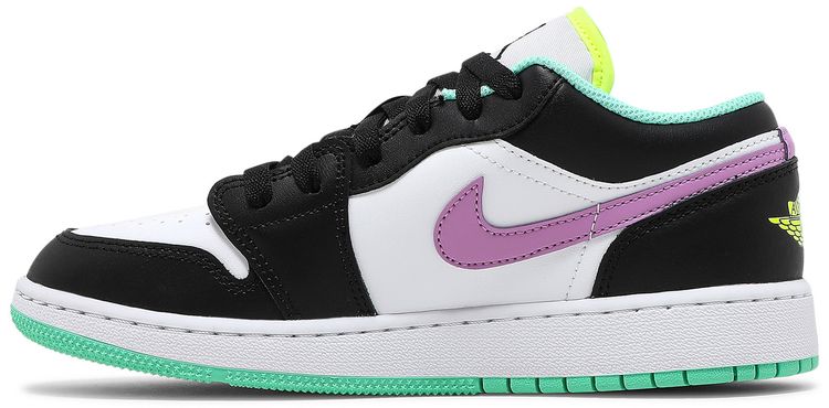 Air Jordan 1 Low GS White Violet Shock